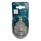 Bico Mamadeira Avent Philips - Clássica Nº4 6m+ - 2 Unidades