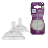 Bico Mamadeira Pétala 3.0 N°6 - 6m + E Liquido Espesso Avent