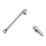 Bico Para Encher Pneus Com Bocal Duplo+pino Engate