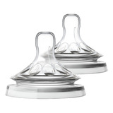 Bico Petala Avent 4 Mamadeira Silicone Bebe | 6m+ 2 Un