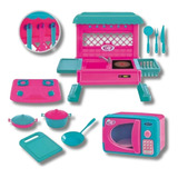 Big Kit Le Chef Cozinha Brinquedo Bancada Microondas - Usual