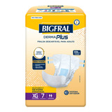 Bigfral Derma Plus Fraldas Para Adultos Descartáveis Xg 7 Unidades