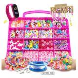 Bijuteria Kit Iniciante Pulseira Colar Infantil C/ Letras