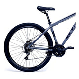 Bike Aro 29 Trilha Shimano Acera 27 Marchas F. Hidraulico Cor Cinza-preto Tamanho Do Quadro 19