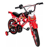 Bike Moto Cross Aro 16 Unitoys Vermelho Freios V-brakes