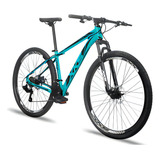 Bike Xks Alumínio Aro 29 Freio A Disco 21v Kit Shimano Tamanho Do Quadro 17 Cor Verde Água/preto