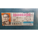 Bilhete Da Loteria Federal Do Brasil 1983 Antigo