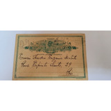 Bilhete Postal Brasil Circulado 1926 Com Porte De 100 Réis