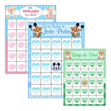 Bingo 300 Cartelas Chá Bebê Personalizada