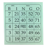 Bingo Free 100 Folhas Colorido -cartela