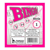 Bingo Rosa Tamoio 100 Folhas 108x120mm - 15 Unidades