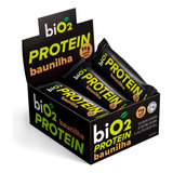 Bio2 Barra Protein Vegana Baunilha Pasta De Amendoim C/ 12un