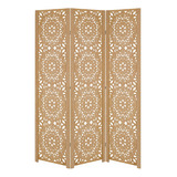 Biombo 3 Folha Divisor Ambiente Madeira Mdf Variado Escolher