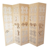 Biombo 5 Pétalas Mdf 9 Mm Cru Provençal Festa Promoção