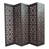 Biombo 5 Pétalas Mdf 9 Mm Pintadoprovençal Festa Decoração