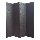 Biombo Decoração Divisória Indiano Mod 29 Gravado 4 Folhas