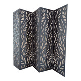 Biombo Decoração Divisória Separador Mod 27 Gravado 5 Folhas
