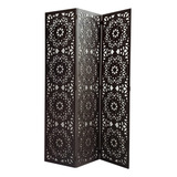 Biombo Indiano 3 Folhas Pintado Divisória Mod 29 Com Pes Mdf