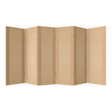 Biombo Ripado - 6 Folhas - Baixo Custo