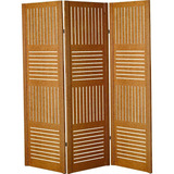 Biombo Separador Divisória Mdf 3 Folhas Horizontal Vertical 