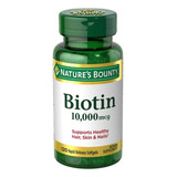 Biotina 10 .000 Mcg Nature's Bounty® 120 Cápsulas Eua