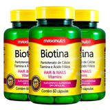 Biotina Firmeza & Crescimento - 3x60 Cápsulas - Maxinutri