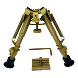 Bipe Airsoft Metal Retrátil Sniper C/ Adap De Trilho Cor Tan