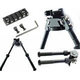 Bipé Tático Atlas V8 360° + Trilho Picatinny P/ M-lock 20mm