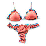 Biquíni Areia Branca Prime Cortininha Ripple Dupla Face Glos