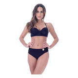 Biquíni Bojo E Cós Alto Summer Soul Preto Moda Praia 2019