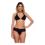 Biquini Fr. Única Cós Largo Maré Brasil Preto 3829
