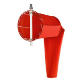 Biruta Indicador Vento Windsock Vermelho  30cm Nbr12647