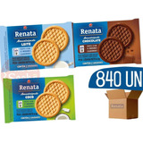 Biscoito Amanteigado Chocolate Leite Coco Sache Renata 840 U