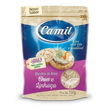 Biscoito De Arroz Integral Chia E Linhaça Camil - 150g