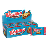 Biscoito Mini Wafer Passatempo Chocolate Nestlé 560g 28x20g