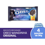 Biscoito Recheado Oreo 144gr Chocolate Baunilha
