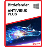Bitdefender Antivirus Plus - 3 Dispositivos 1 Ano