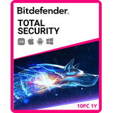 Bitdefender Total Security - 10 Dispositivos 1 Ano