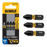 Bits Ph2 Dewalt (dwaf1ph2ir3) 3 Peças Curto 25mm