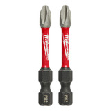 Bits Ph2 Milwaukee De Impacto Magnetico Kit 2 Peças