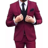 Blazer + Calça Slim Masculino - Vinho Bordo Mega Promoção !