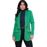 Blazer Feminino Casaquinho Alfaiataria Casaco Terninho Socia