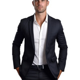 Blazer Masculino Slim 2 Botões Corte