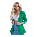 Blazer Max Casaquinho Neoprene Acinturado Sobretudo Feminino