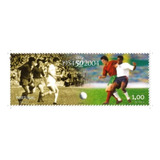 Bloco 202 Portugal 2004 Futebol 50 Anos Da Uefa Novo