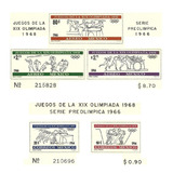 Bloco 5-6 México 1966 Jogos Olimpíadas De 1968 Novo