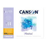 Bloco Aquarela Montval A4 300g/m² 12 Fls Canson