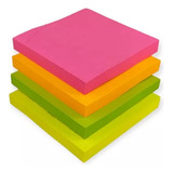 Bloco Auto Adesivo Post-it Recado Lembrete 400 Folhas Neon
