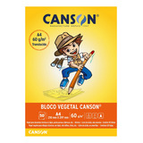 Bloco Canson Vegetal Liso A4 60g/m2