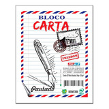 Bloco Carta Pautado São Domingos 50fls 205x265mm